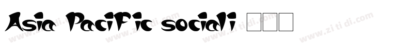 Asia Pacific sociali字体转换